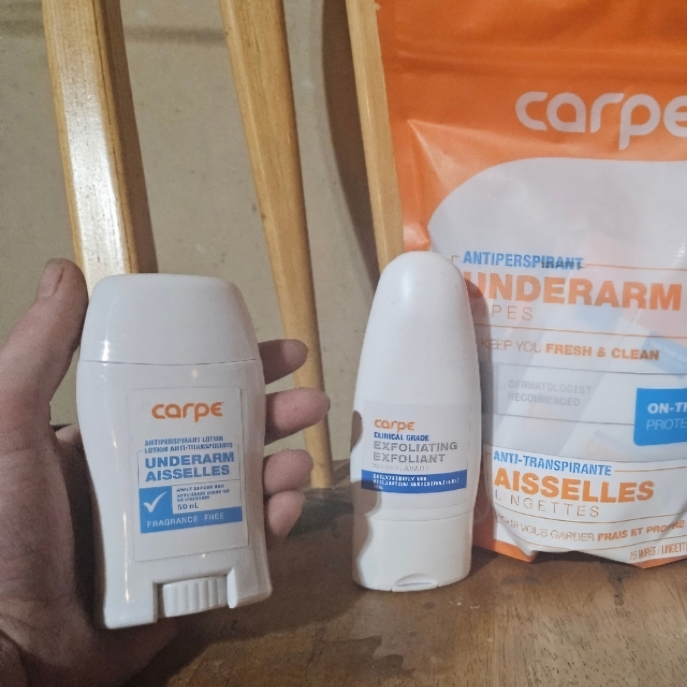Carpe Antiperspirant and Exfoliating Set
